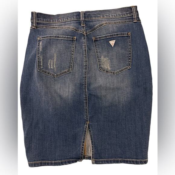 Guess Vintage 80s Acid Denim Skirt, size 30 - Picture 3 of 6